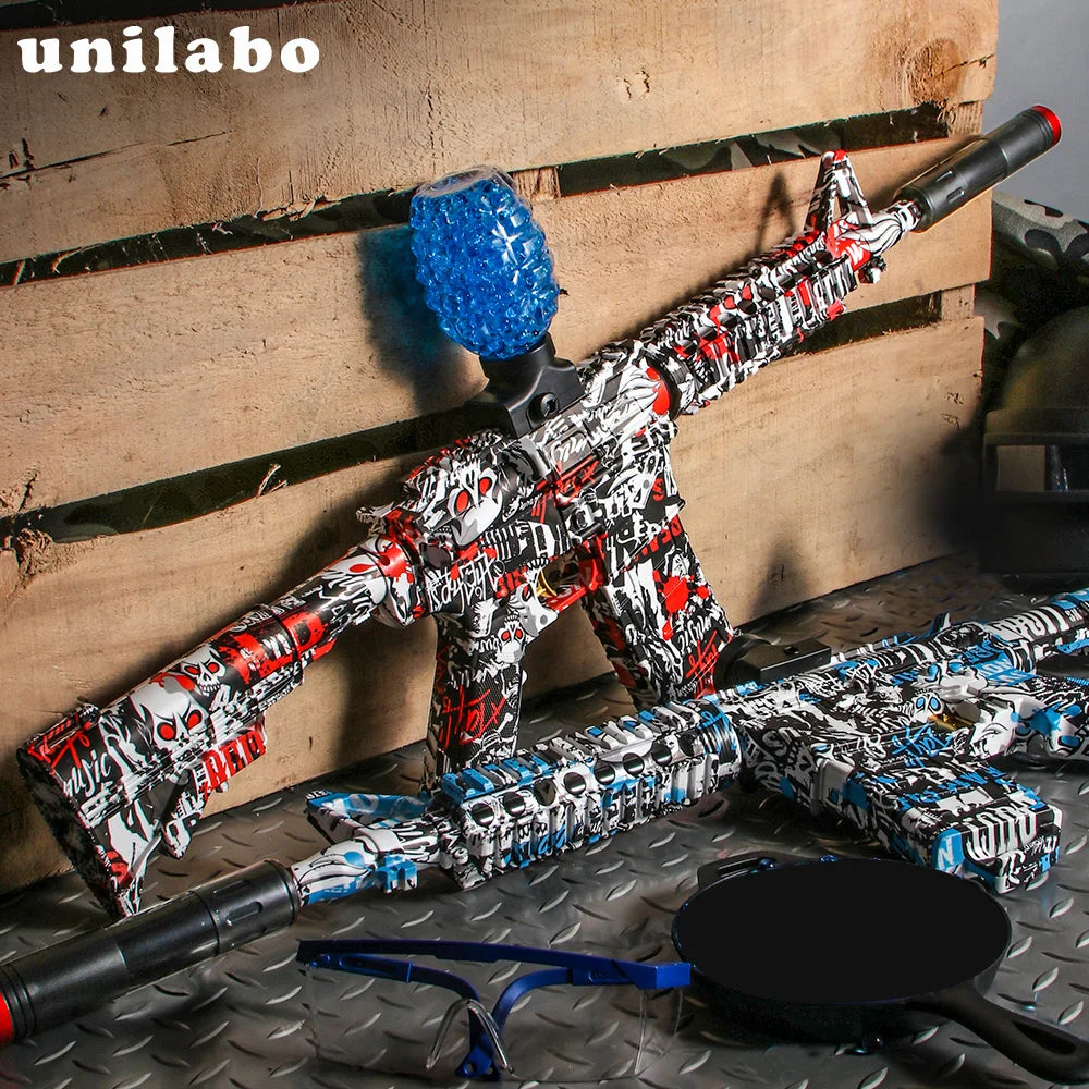 Ultimate M416 Electric water Blaster – High-Precision Toy Gun for Outdoor Action! Awesome Birthday Gift (Gel water balls Not Included)