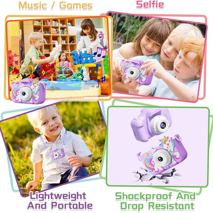 Smile and Snap! Kids' HD Selfie Camera with 32GB Card