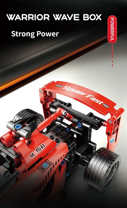 Race Car Kit with Building Blocks – F1 Model with MOC Design by ToylinX