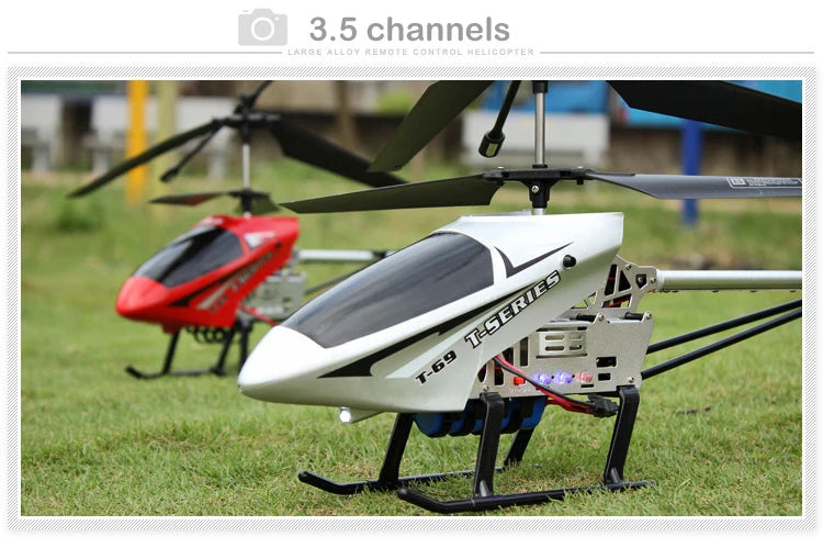 Large RC Helicopter with Remote Control – Durable 80cm 3.5CH Big Aircraft Toy for Kids, Outdoor Drone Model