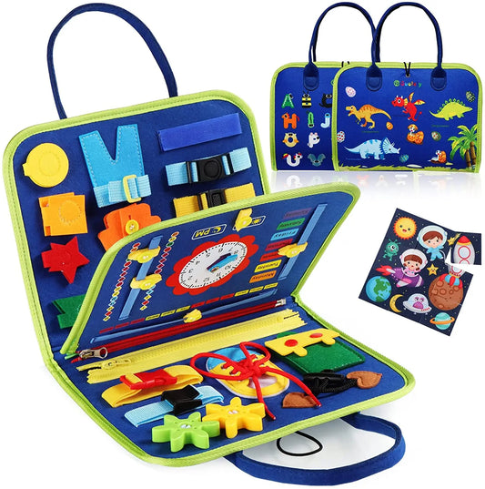 Touch, Twist, Zip! – Sensory Busy Board That Keeps Toddlers Engaged