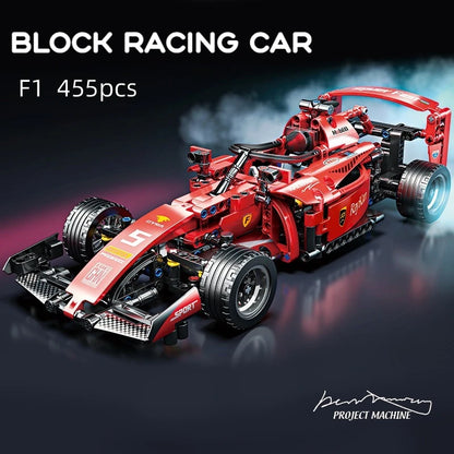 Race Car Kit with Building Blocks – F1 Model with MOC Design by ToylinX