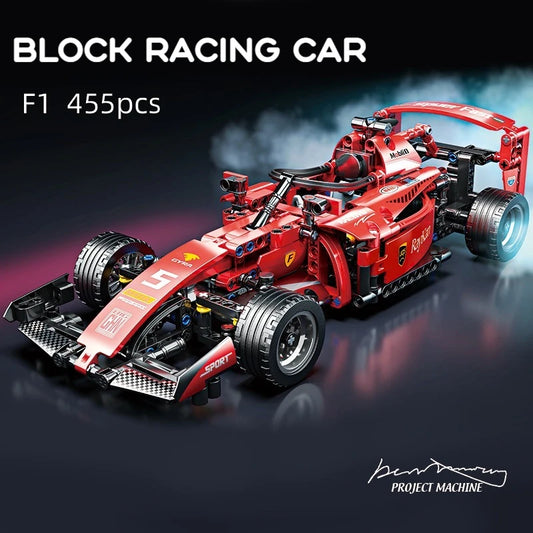 Race Car Kit with Building Blocks – F1 Model with MOC Design by ToylinX