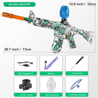 Ultimate M416 Electric water Blaster – High-Precision Toy Gun for Outdoor Action! Awesome Birthday Gift (Gel water balls Not Included)