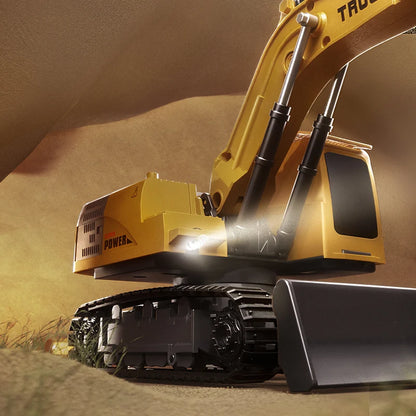 Remote Control Alloy Excavator – Lights, Sound & Realistic Movement | Kids’ Construction Vehicle Toy