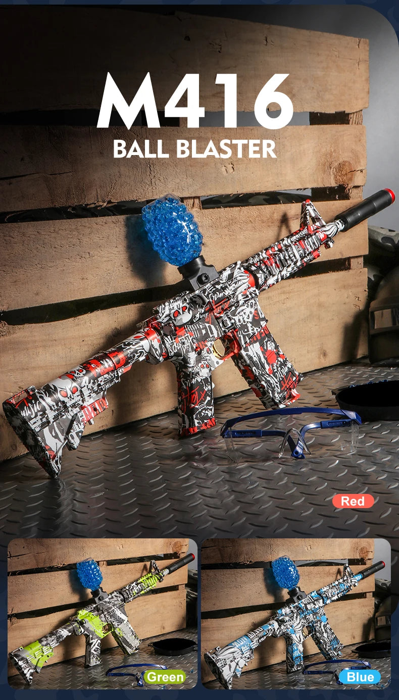 Ultimate M416 Electric water Blaster – High-Precision Toy Gun for Outdoor Action! Awesome Birthday Gift (Gel water balls Not Included)