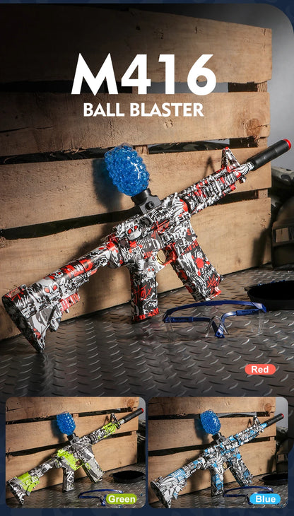 Ultimate M416 Electric water Blaster – High-Precision Toy Gun for Outdoor Action! Awesome Birthday Gift (Gel water balls Not Included)