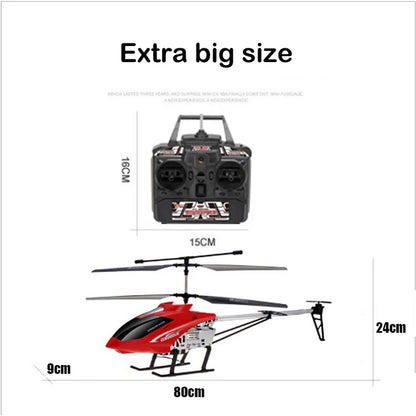 Large RC Helicopter with Remote Control – Durable 80cm 3.5CH Big Aircraft Toy for Kids, Outdoor Drone Model