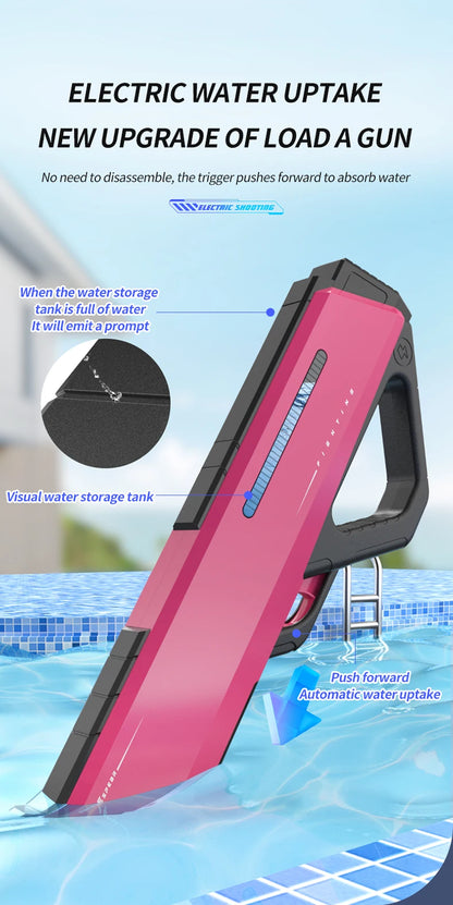 Automatic High-Pressure Electric Water Gun for Kids – Outdoor Summer Pool Toy for Water Fights & Fun Giftool Toy for Water Fights & Fun Gift