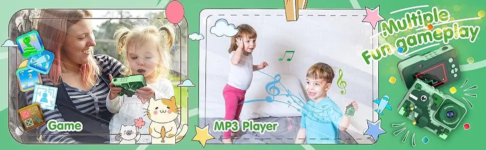 Kids Cartoon Dinosaur Camera – Build, Snap & Play!