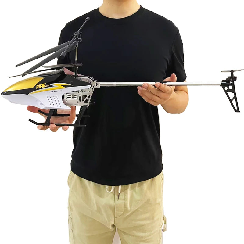 Large RC Helicopter with Remote Control – Durable 80cm 3.5CH Big Aircraft Toy for Kids, Outdoor Drone Model