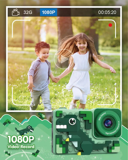Kids Cartoon Dinosaur Camera – Build, Snap & Play!